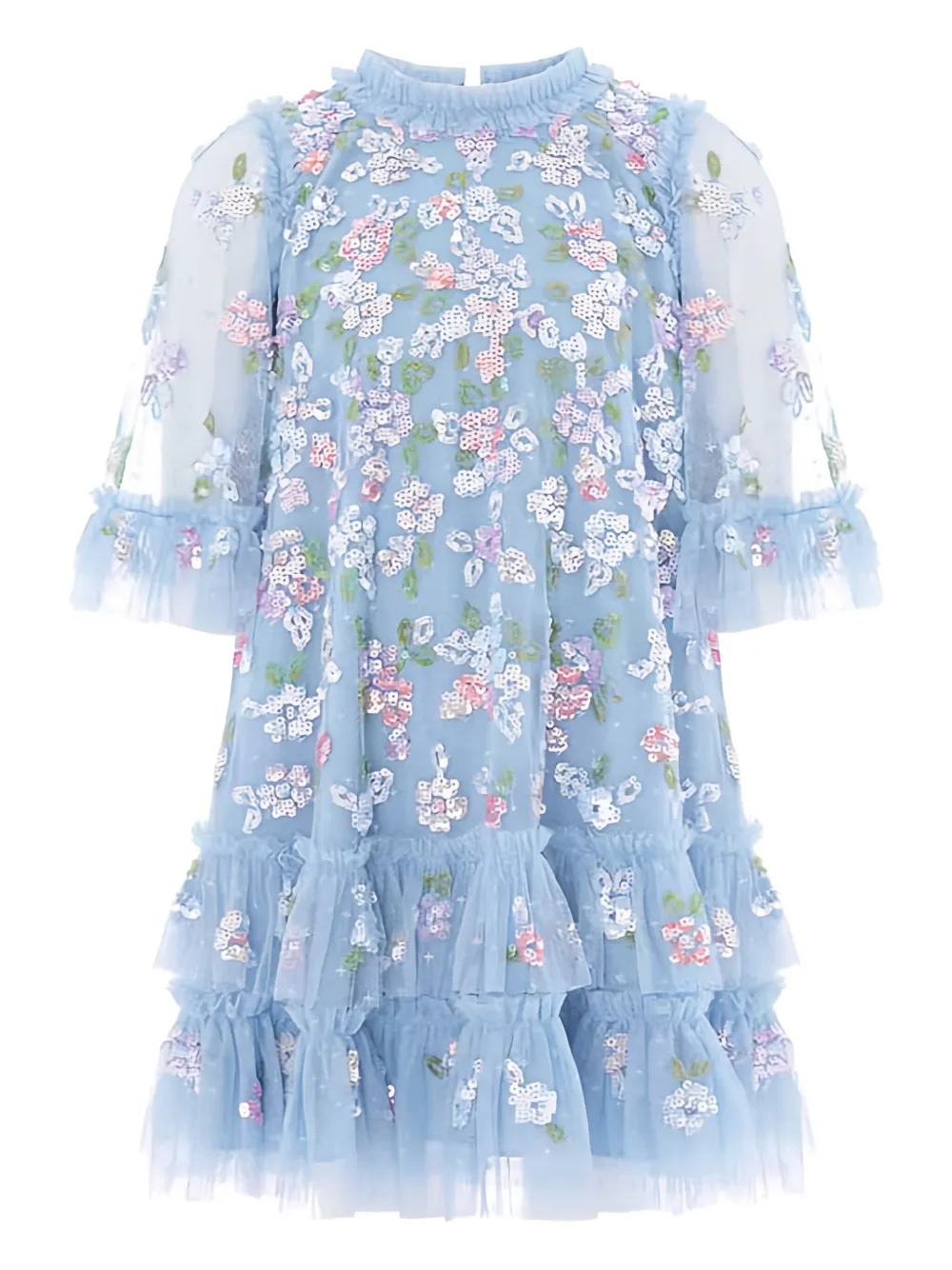 NEEDLE & THREAD KIDS GIRL DRESS : NEEDLE & THREAD : SKY BLUE : 10YR | Image 1