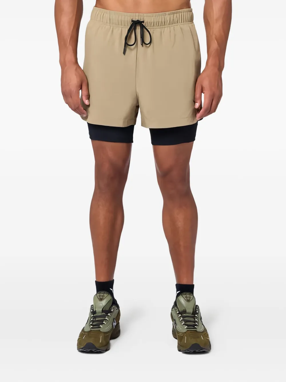 SQUATWOLF Actdry® 2-In-1 5" shorts | Green | Image 1