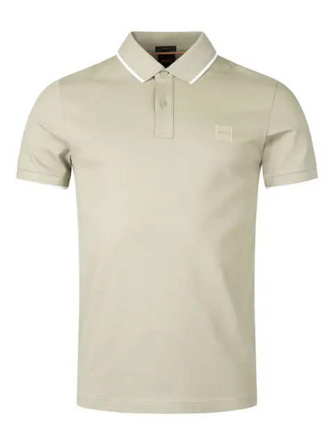 BOSS playera tipo polo con parche del logo