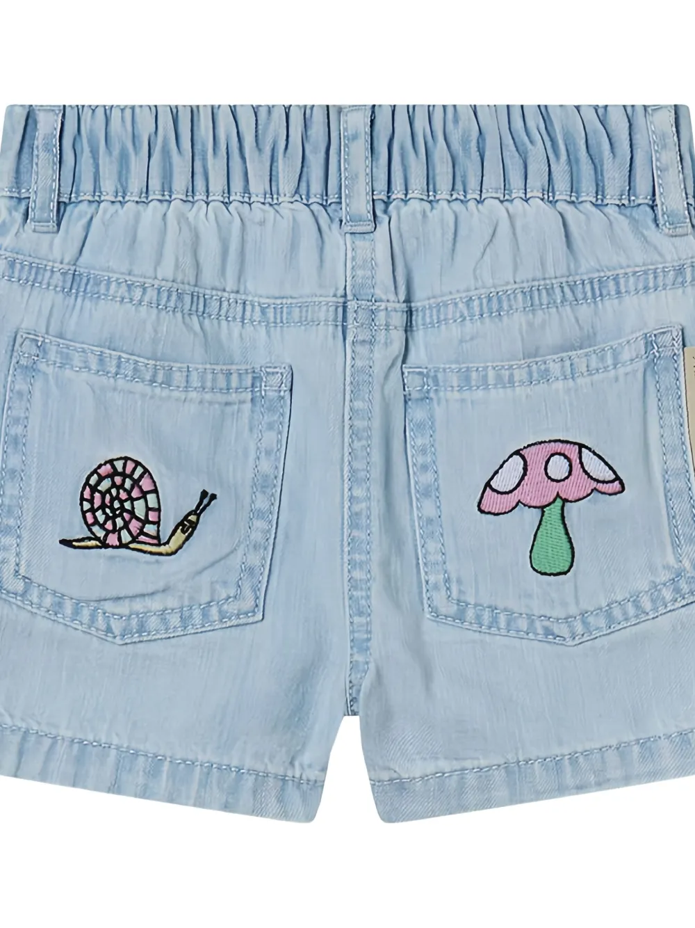 Stella McCartney Kids Woodland Friends spijkershorts Blauw