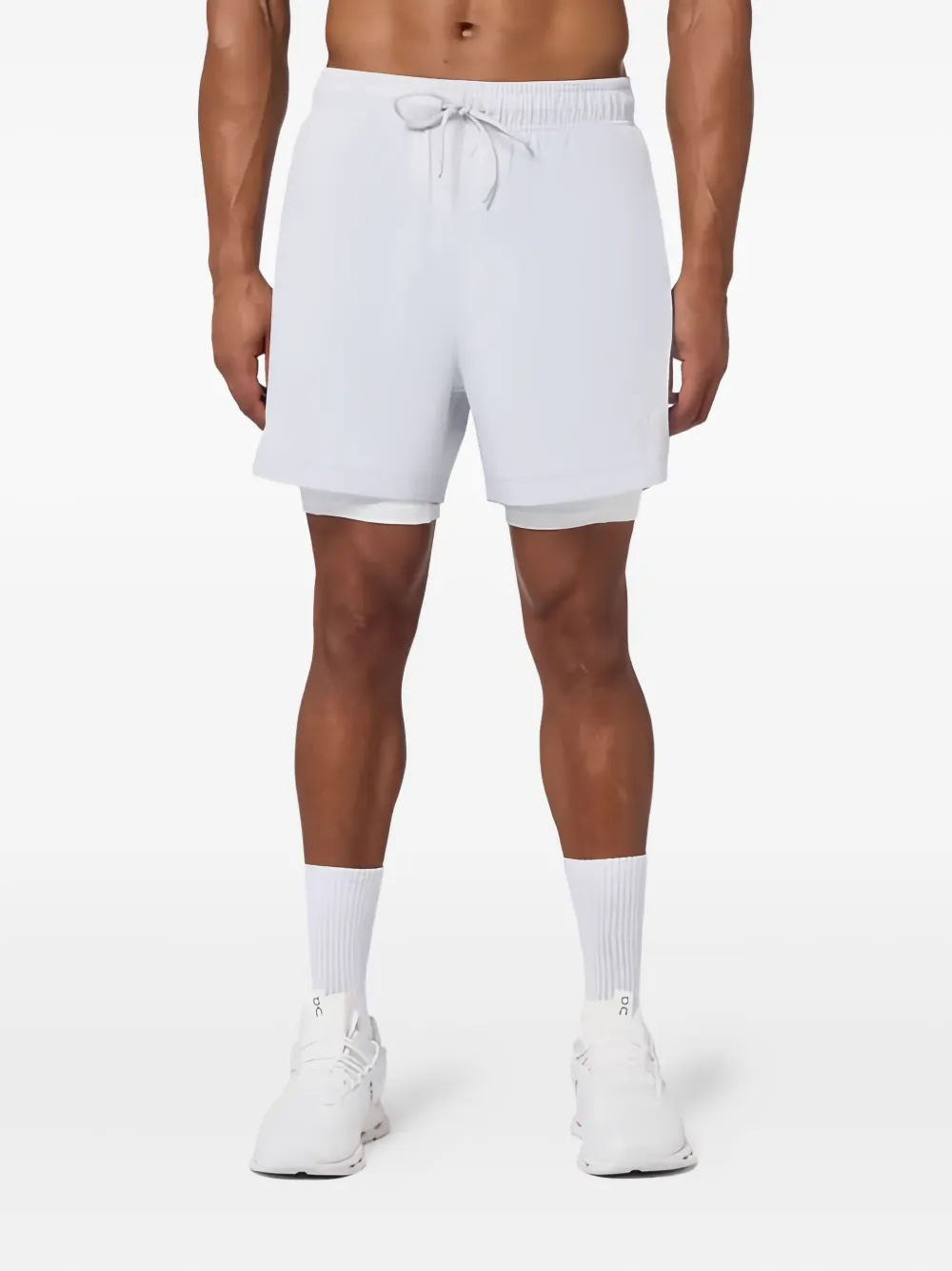 SQUATWOLF Limitless 2-in-1 track shorts | White | Image 1