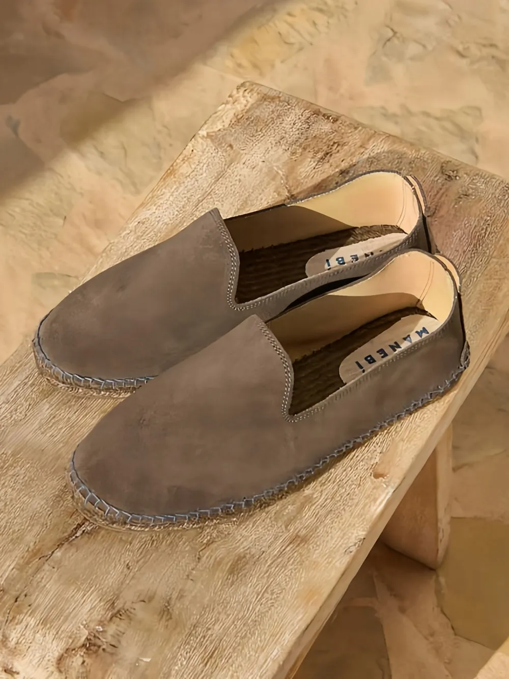 Manebi Platte espadrilles Grijs