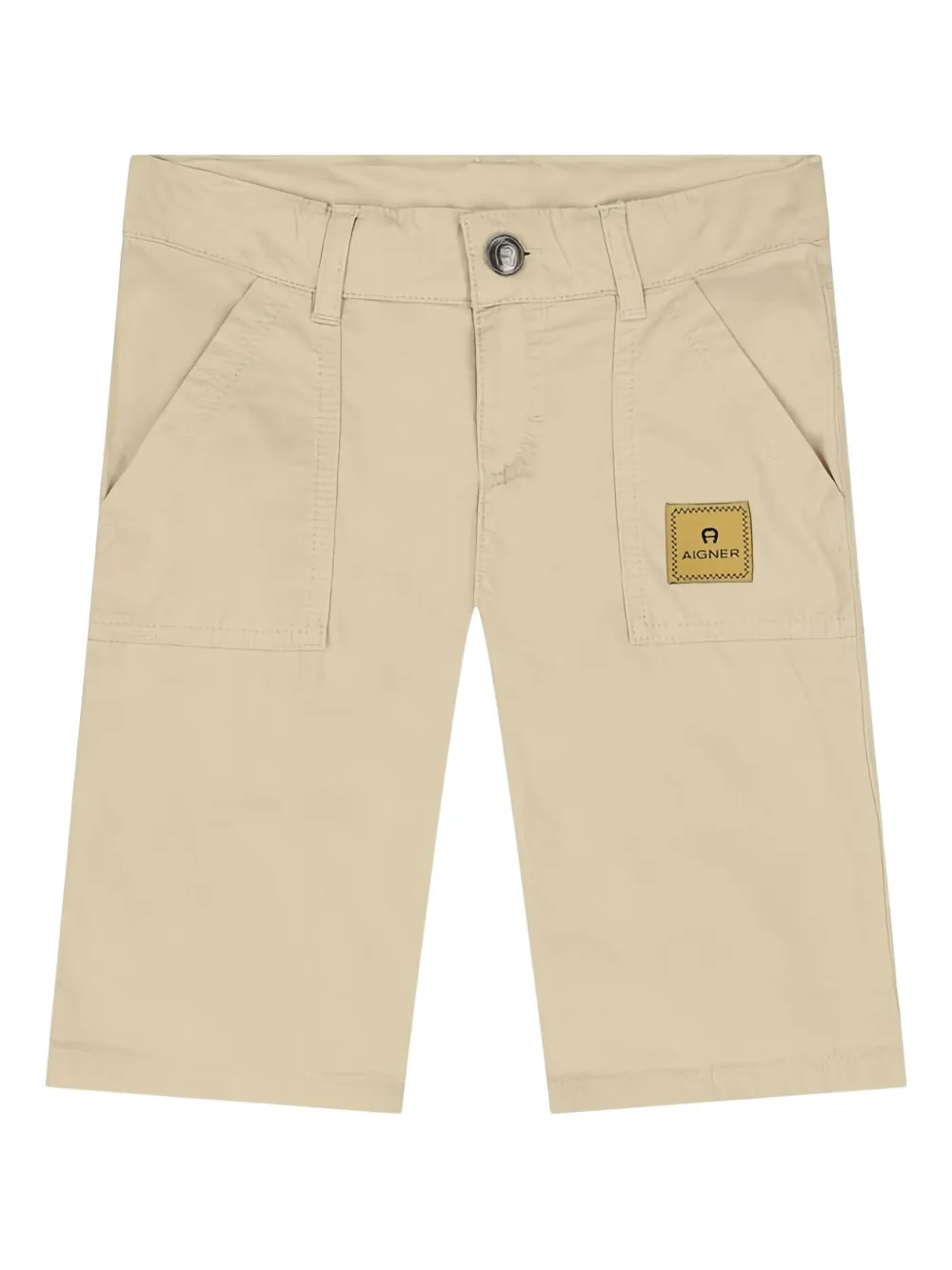 Aigner Kids Shorts con tasche applicate - Marrone