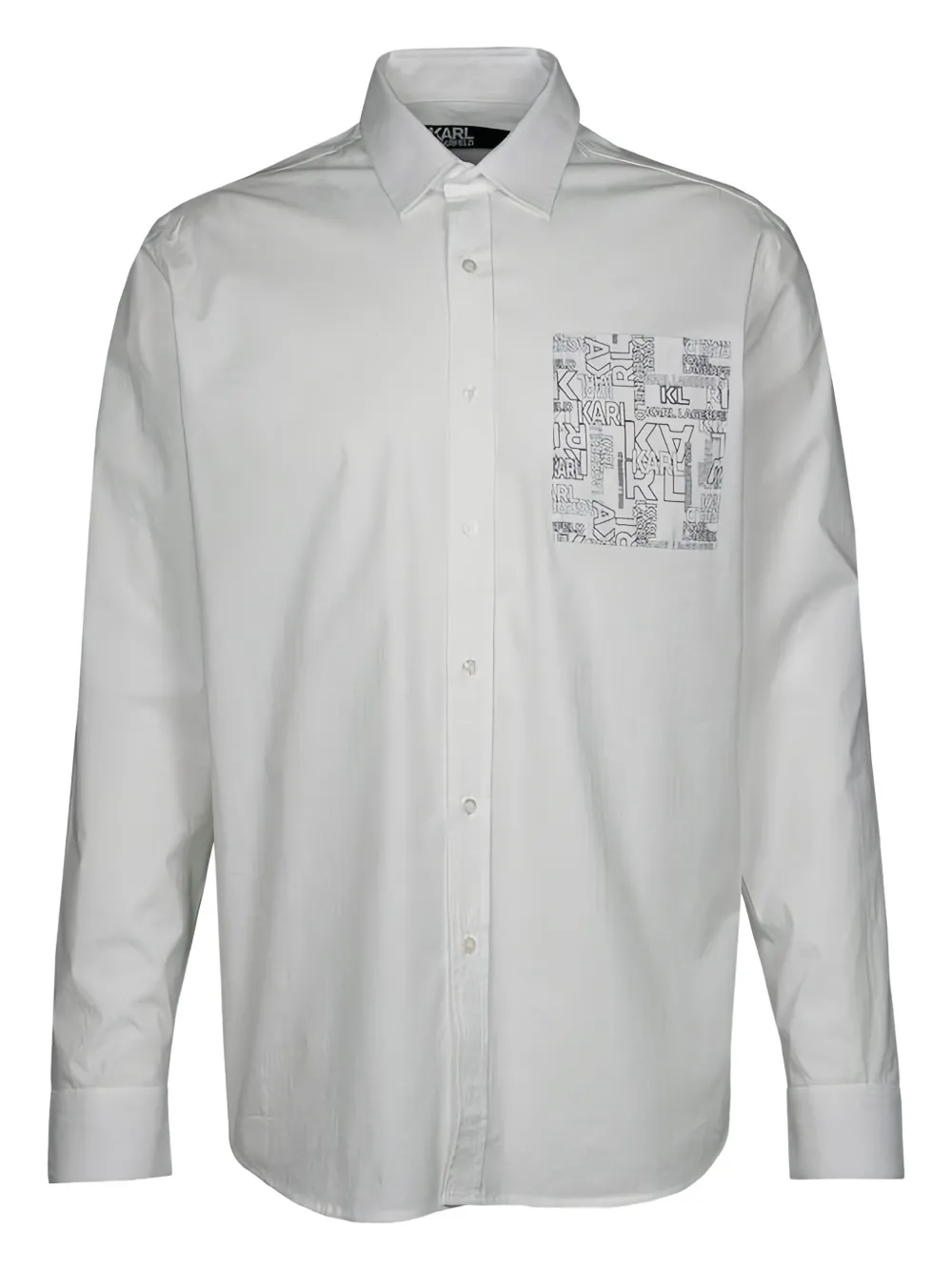 Karl Lagerfeld Camicia con logo - Bianco