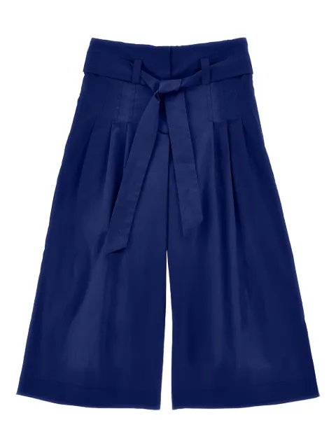 Monnalisa belted pleated trousers