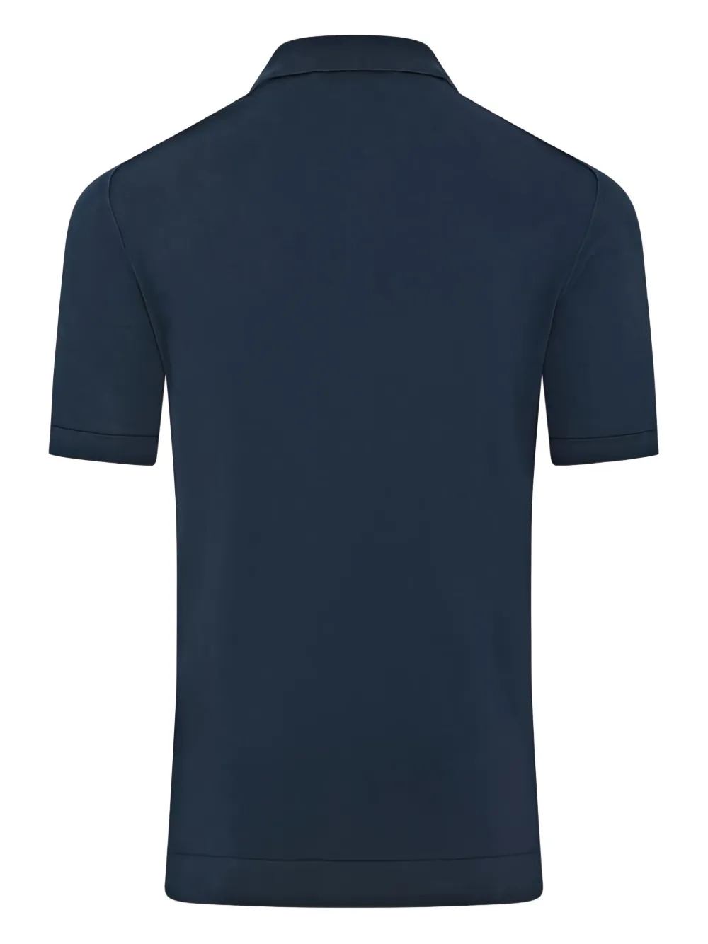 Corneliani Knitted Short-sleeve Polo Shirt In Blue