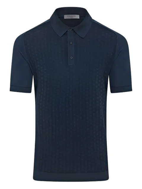 Corneliani knitted short-sleeve polo shirt