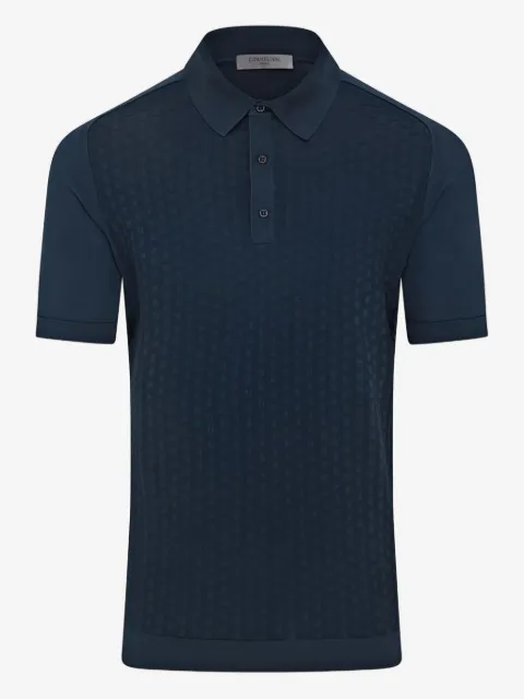 Corneliani knitted short-sleeve polo shirt