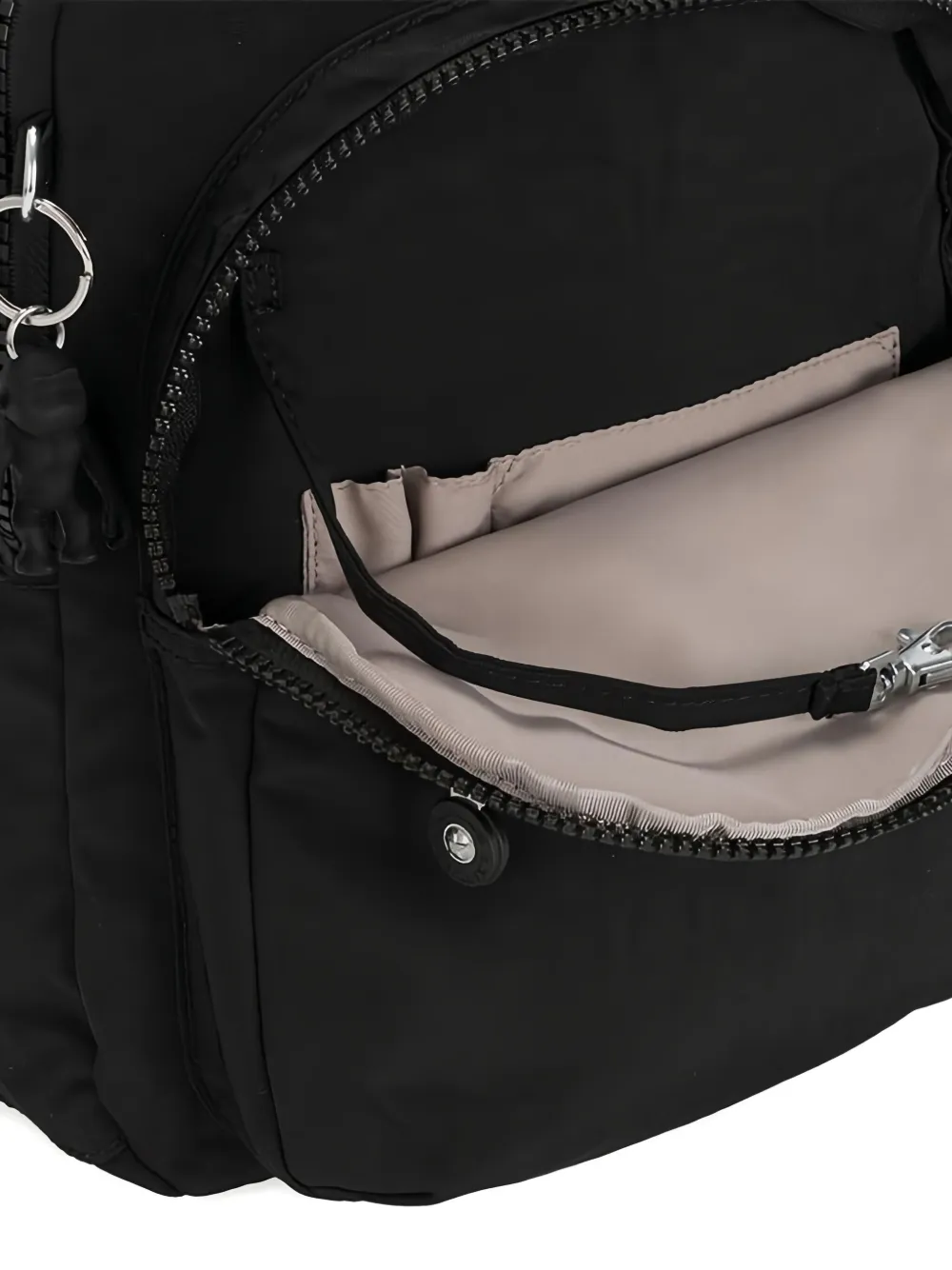 Kipling Seoul Zipped Backpack In Black
