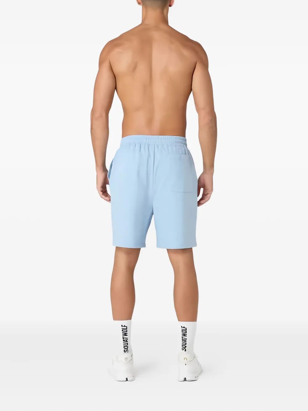 Squatwolf Drawstring Logo Shorts In Blue