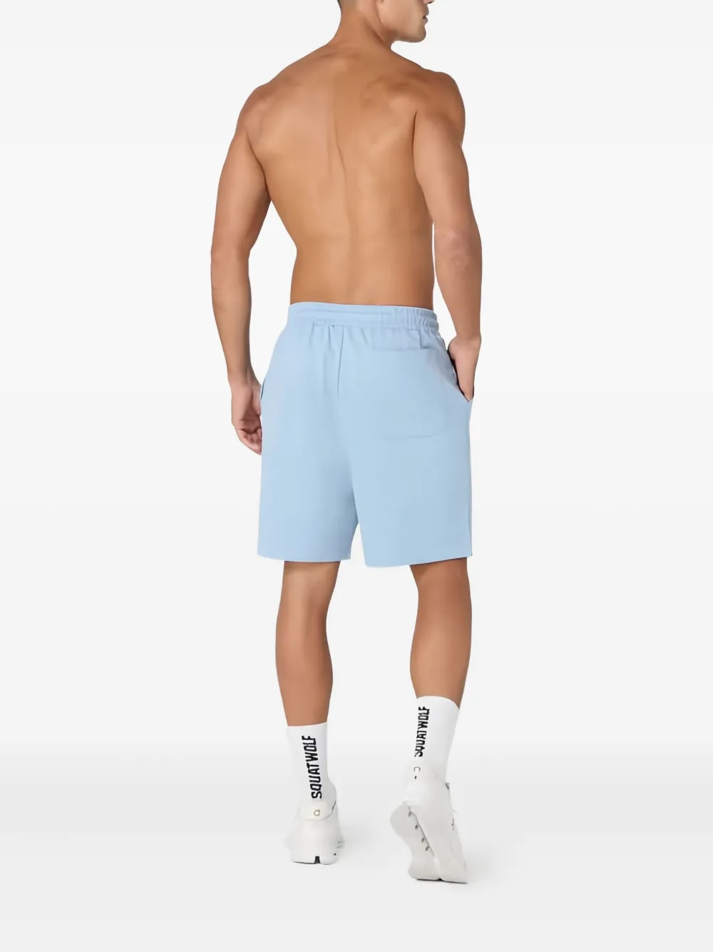Squatwolf Drawstring Logo Shorts In Blue