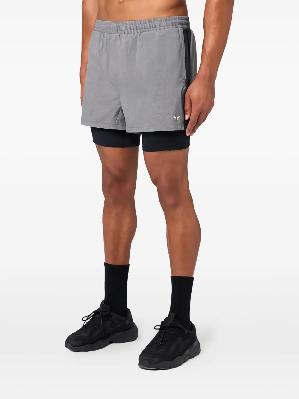 SQUATWOLF mesh 2-in-1 shorts | Grey | Image 1