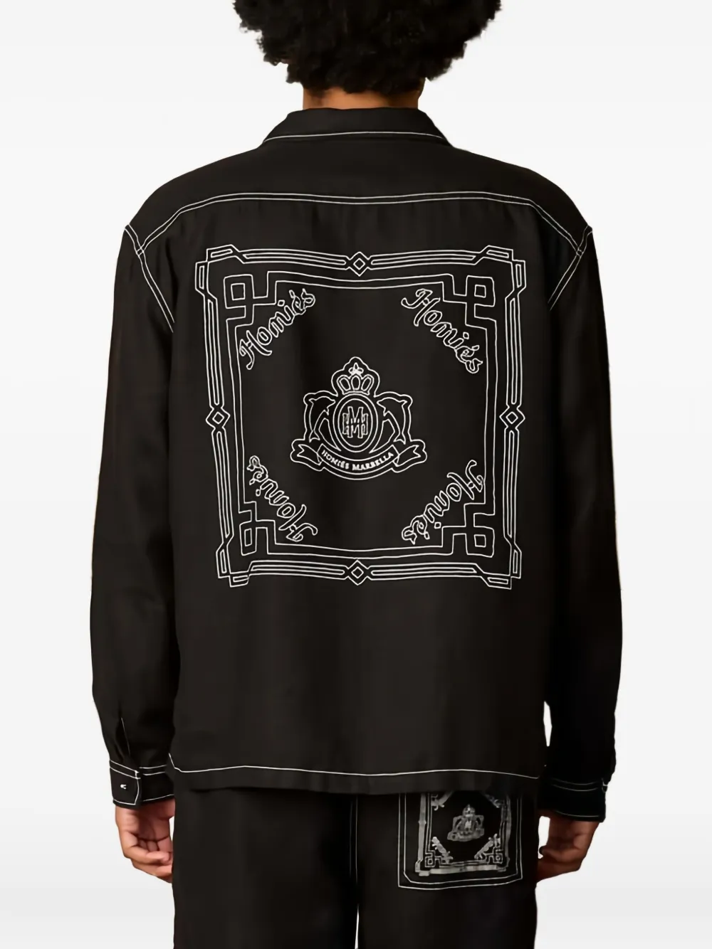 Homies Marbella Pocket-stitching Shirt In Black