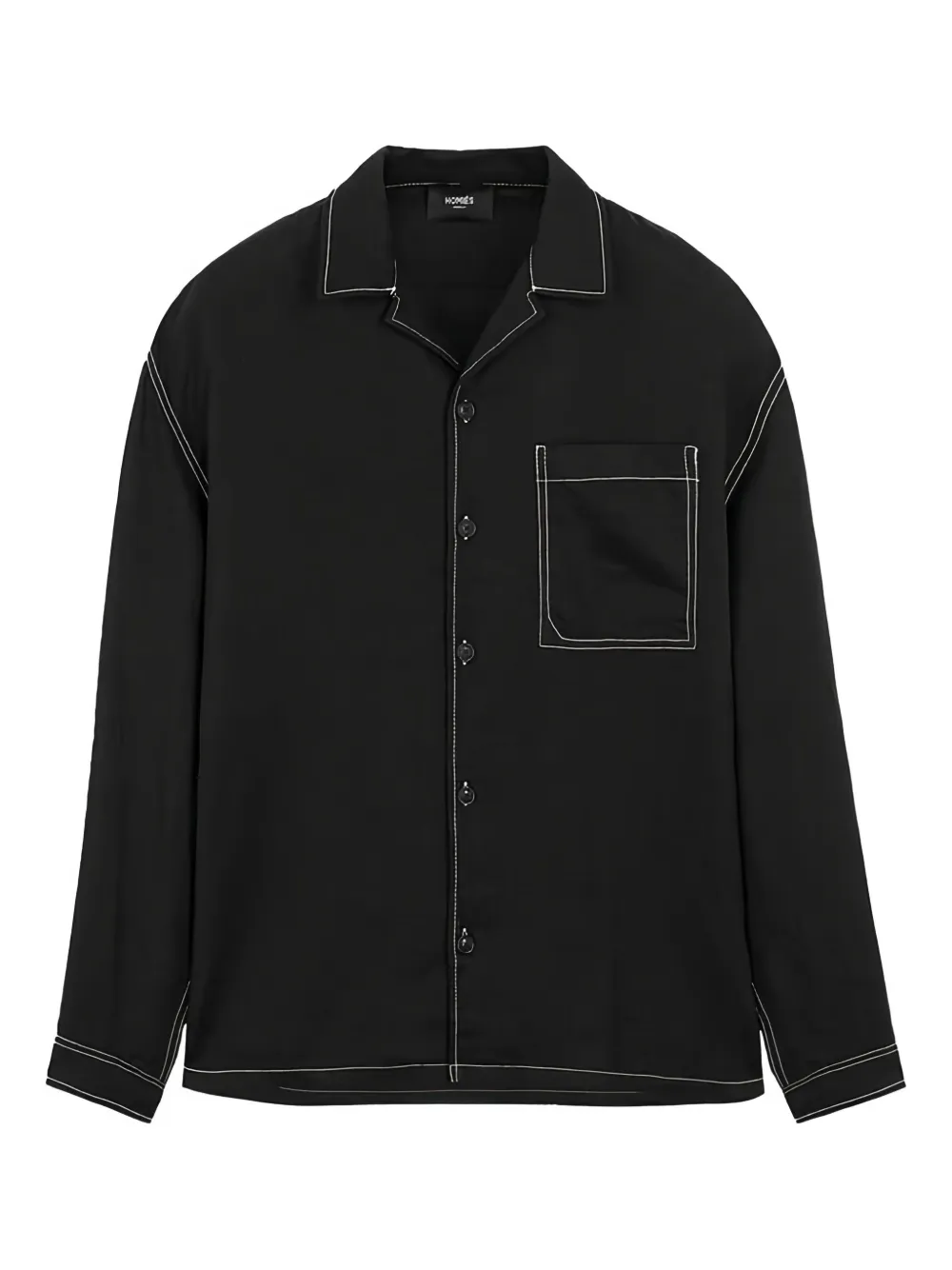 Homies Marbella Pocket-stitching Shirt In Black