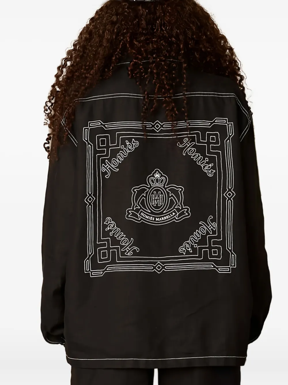 Homies Marbella Pocket-stitching Shirt In Black