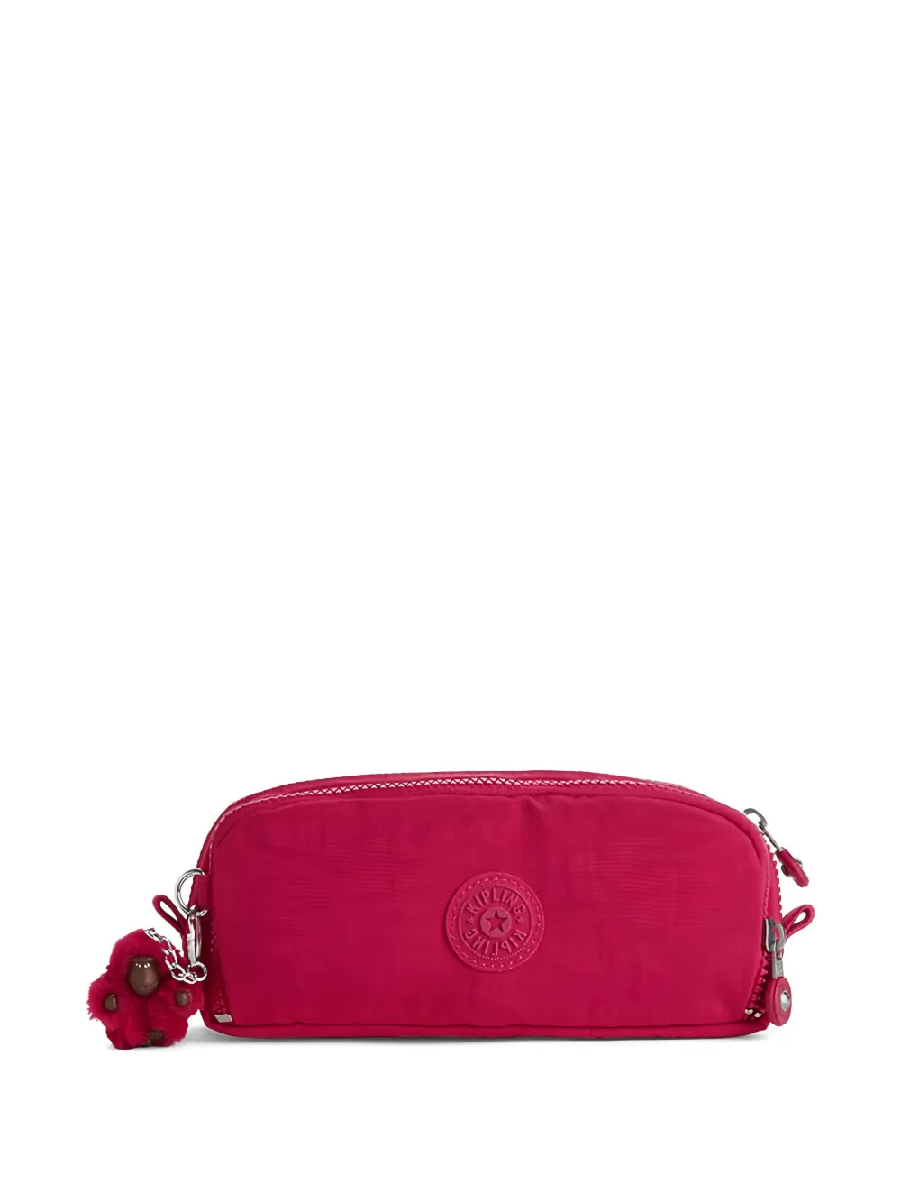 kipling zipped logo pen case | Pink | Image 1