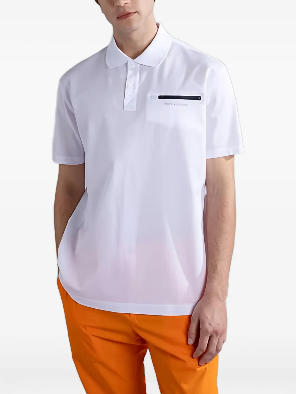 Paul & Shark Gebreid poloshirt Wit