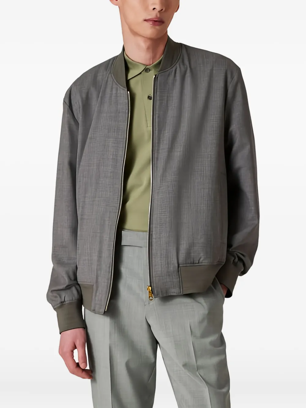 Paul Smith Omkeerbaar bomberjack Grijs