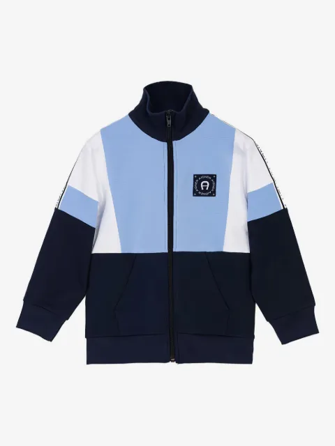 Aigner Kids logo zip jacket