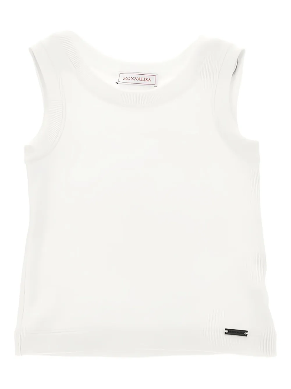 Monnalisa camiseta tejida de canalé | blanco | Image 1