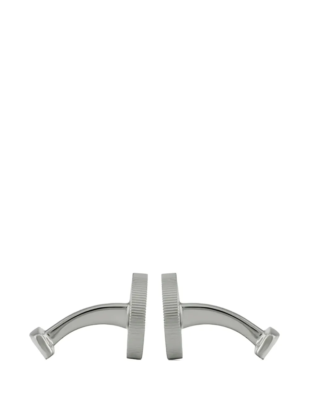 Hugo Boss Round-cut Cufflinks In Metallic