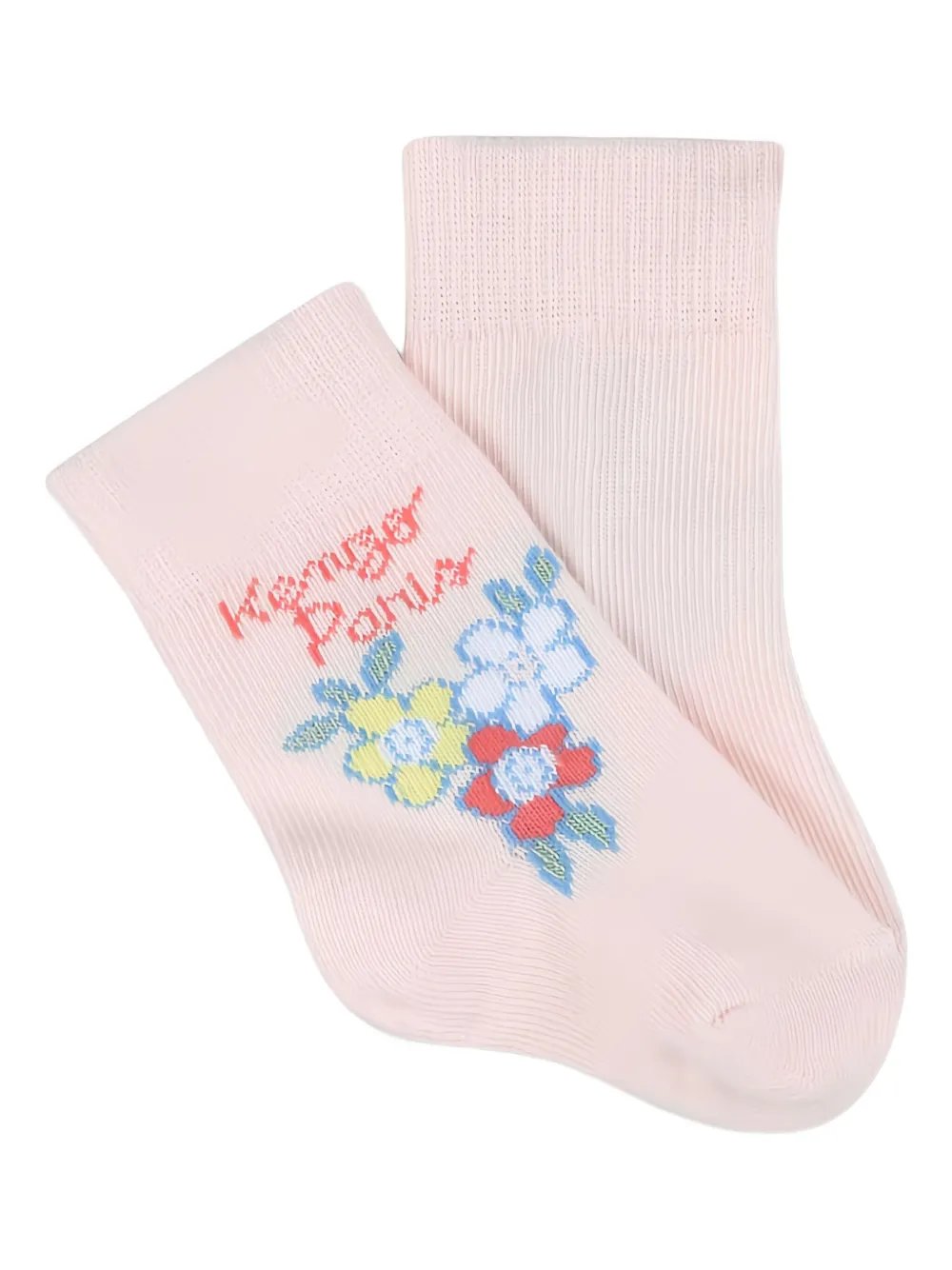 Kenzo Kids Sokken met geborduurde bloemen Roze
