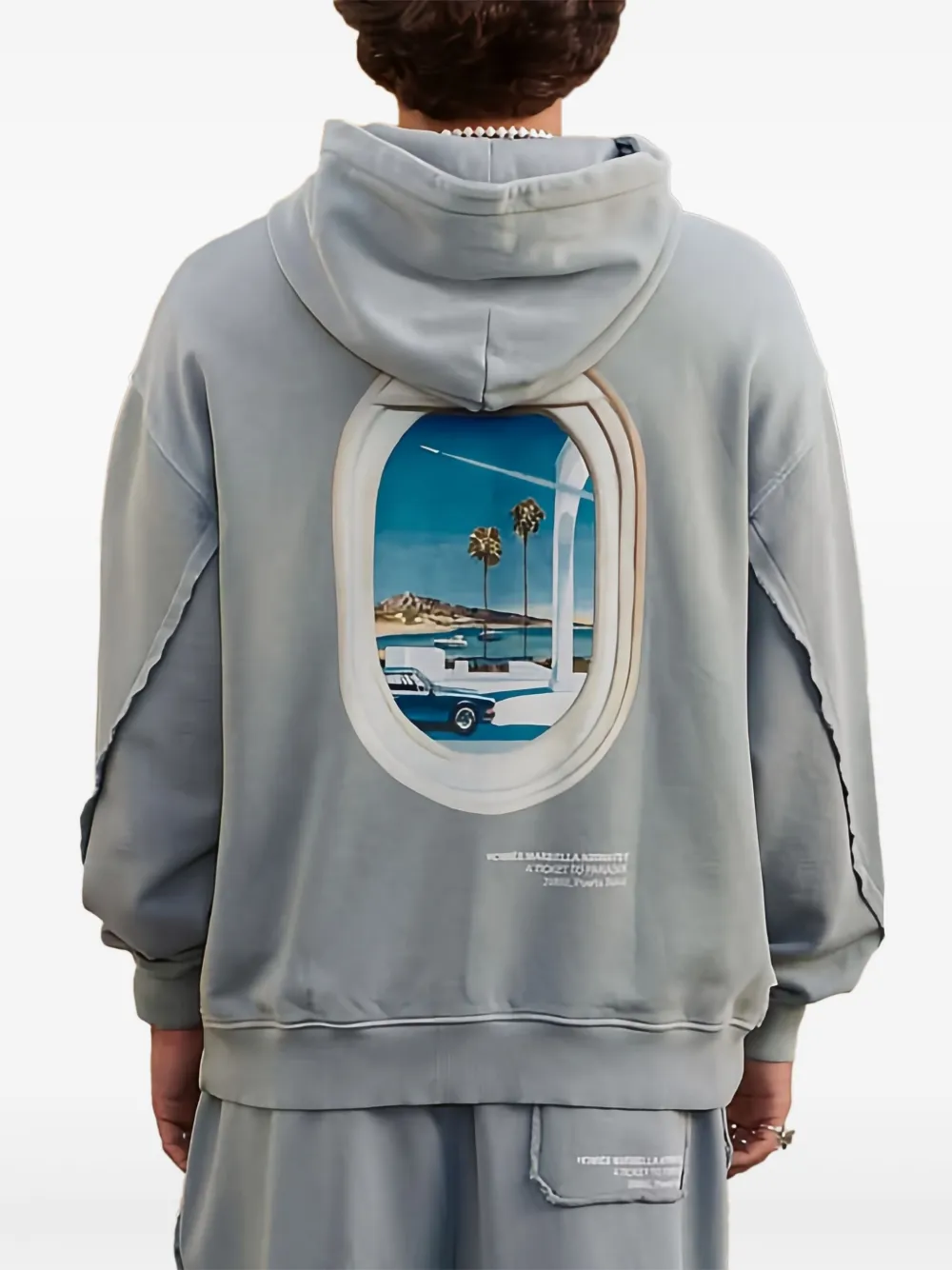 HOMIES MARBELLA Videogame 7.0 hoodie met grafische print Grijs