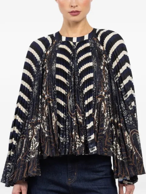Ulla Johnson striped pleated blouse