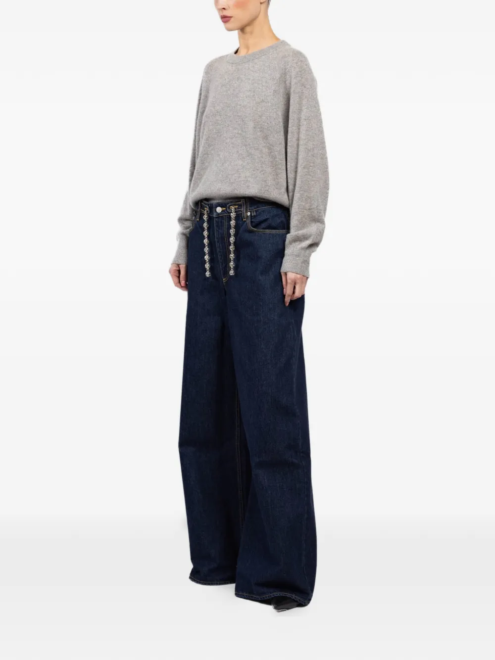  Ezr Wide-leg Jeans - Blue 