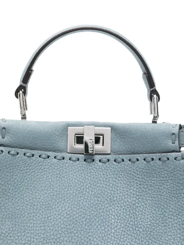 FENDI ピーカブー ハンドバッグ ミニ | ブルー | FARFETCH JP