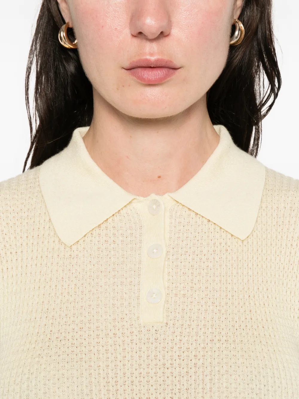Guest In Residence Polotop met geslonken effect Geel