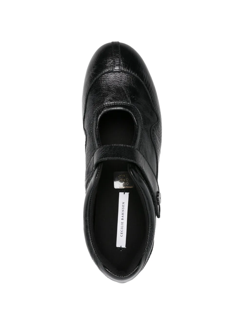 Cecilie Bahnsen Cosmo leren sneakers Zwart