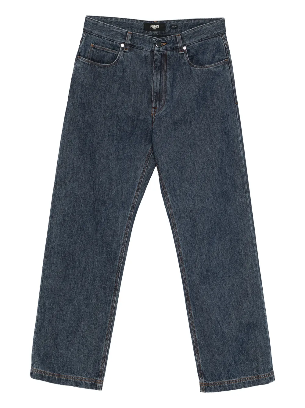 FENDI padded straight bootcut jeans | azul | Image 1