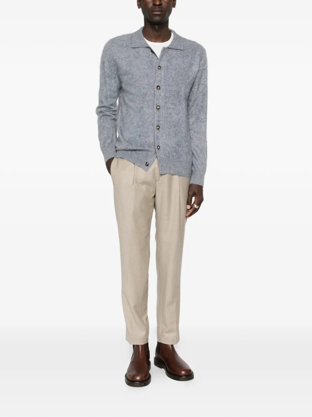 arch4 Mr Brown button-down collared cardigan | Cardigans | Image 2