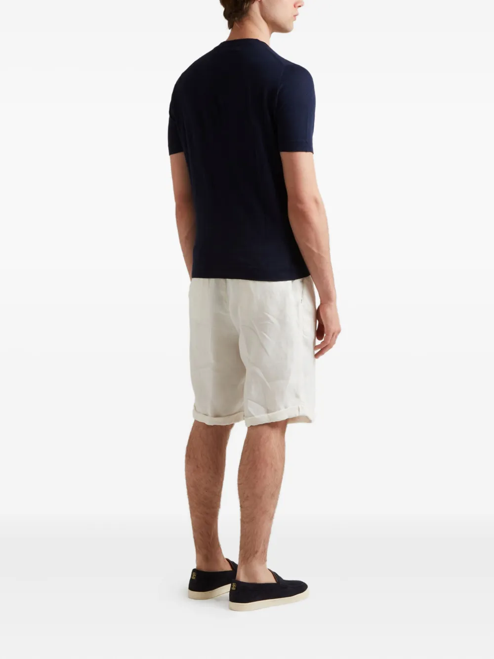 Brunello Cucinelli Trui met korte mouwen Blauw