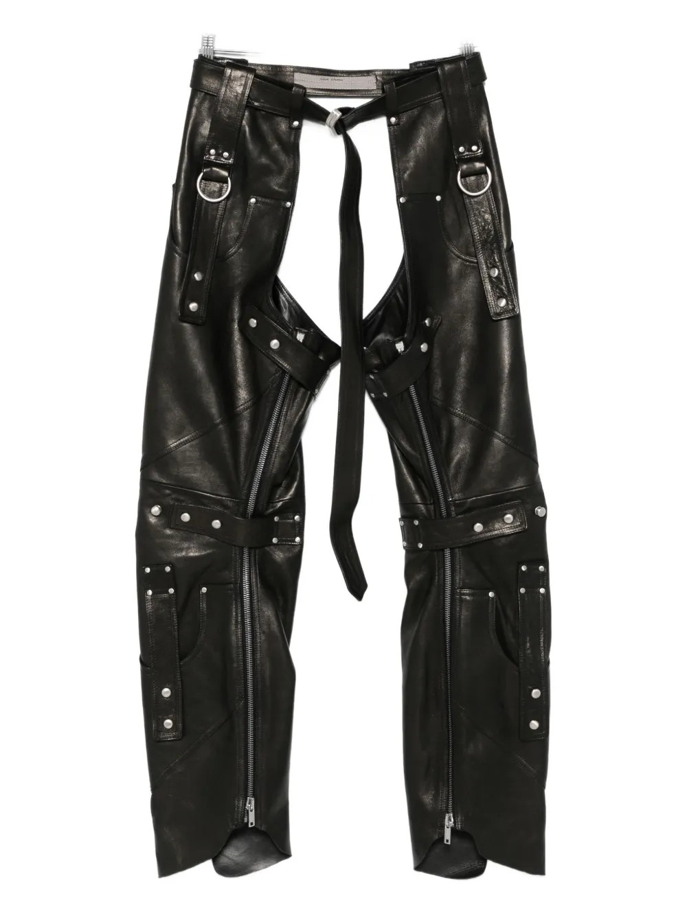 Rick Owens Leo studded zip-detail chaps | negro | Image 1