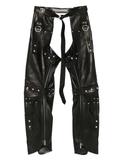 Rick Owens Leo studded zip-detail chaps
