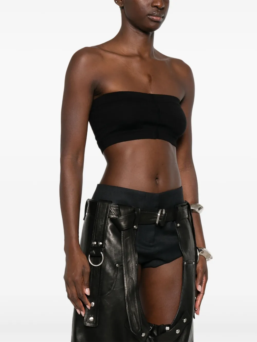 Rick Owens easy bandeau top Zwart