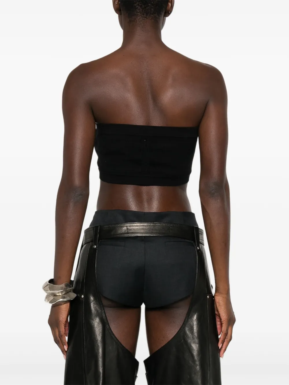 Rick Owens easy bandeau top Zwart
