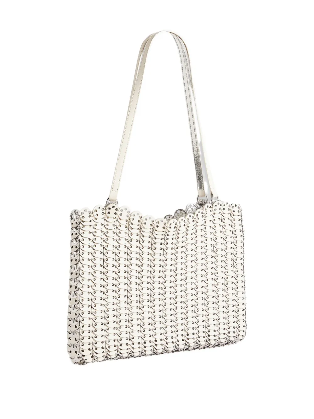 Rabanne hand-assembled shoulder bag - Wit