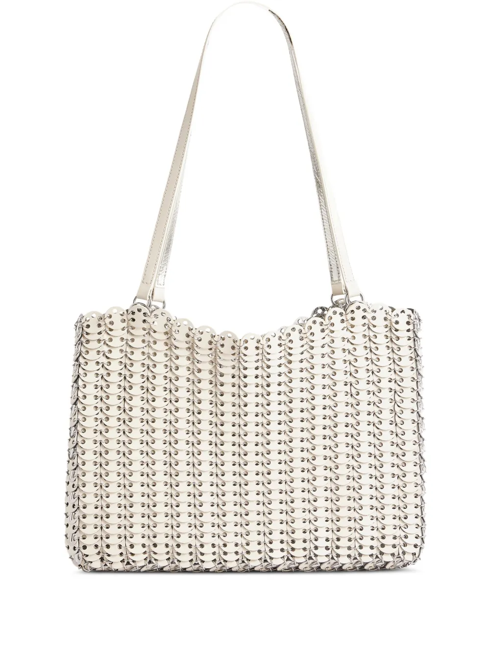 Rabanne hand-assembled shoulder bag - Bianco