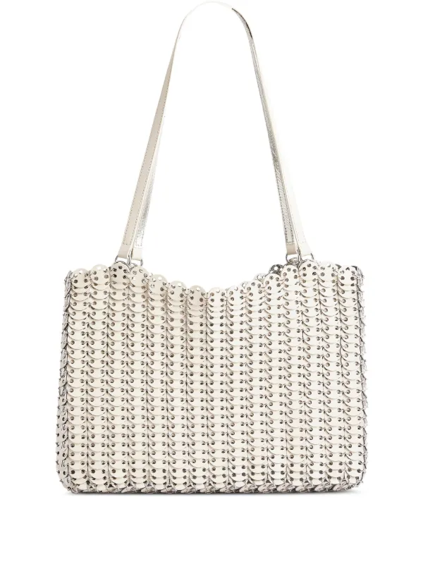 Rabanne Hand-assembled Shoulder Bag in White