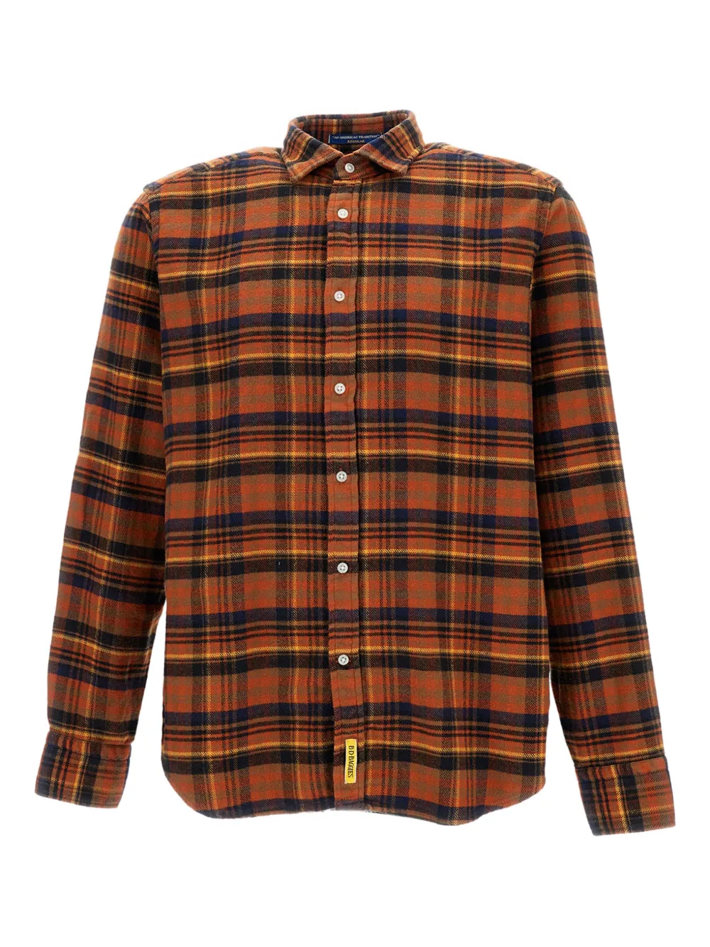 B.D. Baggies plaid-pattern long-sleeve shirt | Brown | Image 1