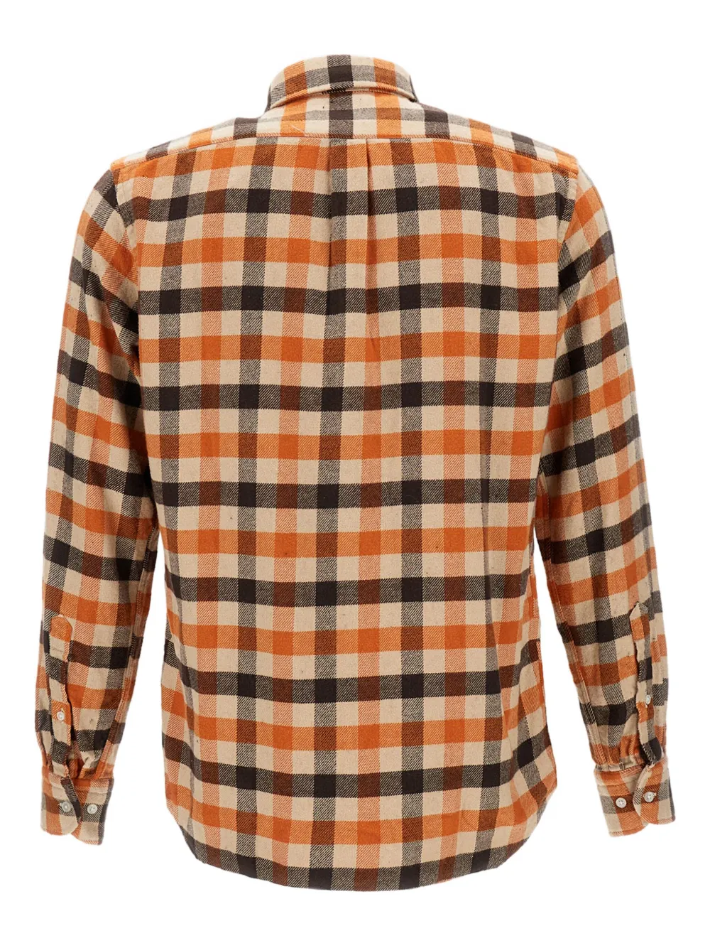 B.D. Baggies Brad plaid-pattern long-sleeve shirt - Oranje