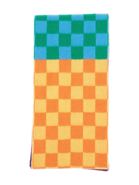 Howlin' Cosmic checkerboard-pattern scarf