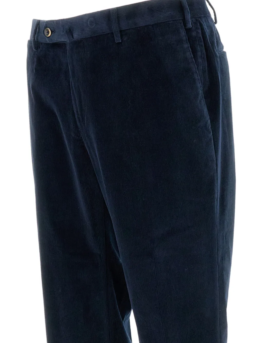 Pt Torino Corduroy Cotton Trousers In Blue