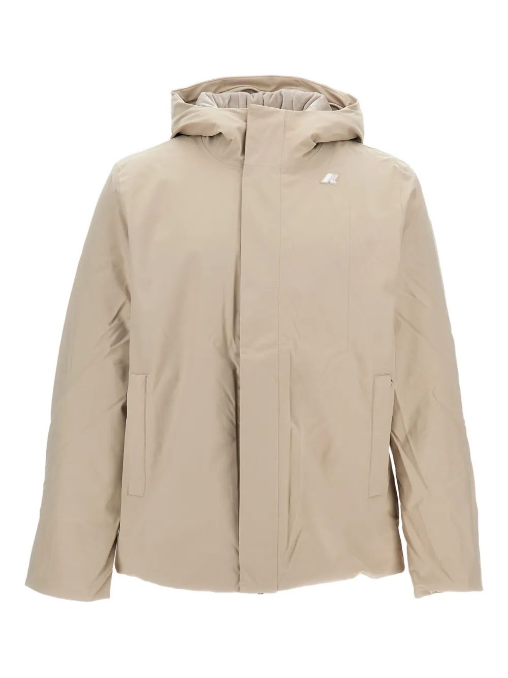 K-Way zip-fastening padded jacket | Neutrals | Image 1