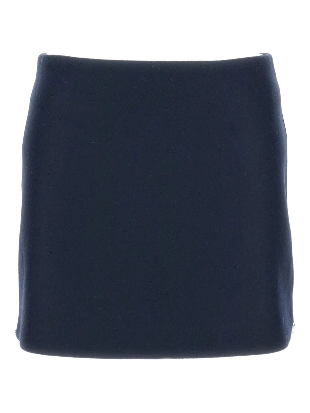 Sportmax Low-rise Wool Mini Skirt In Blue
