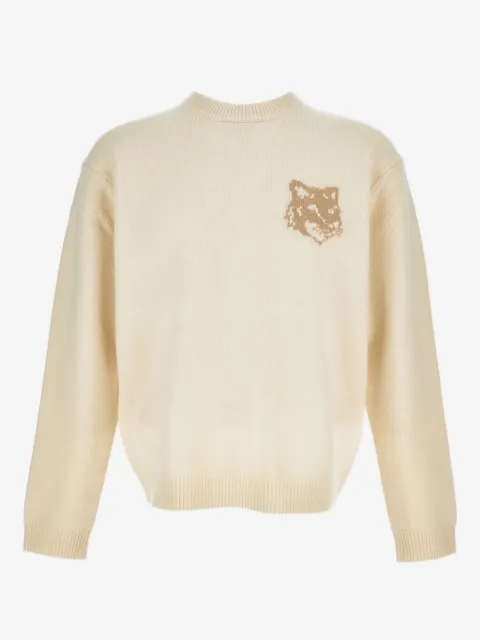 Maison Kitsuné pull Fox Head en maille intarsia