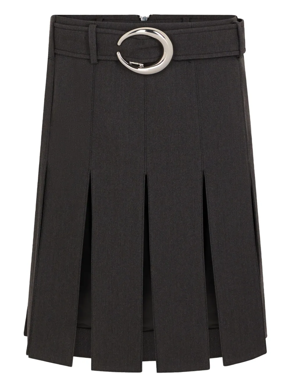Rabanne Belt Zip Skirt In Black